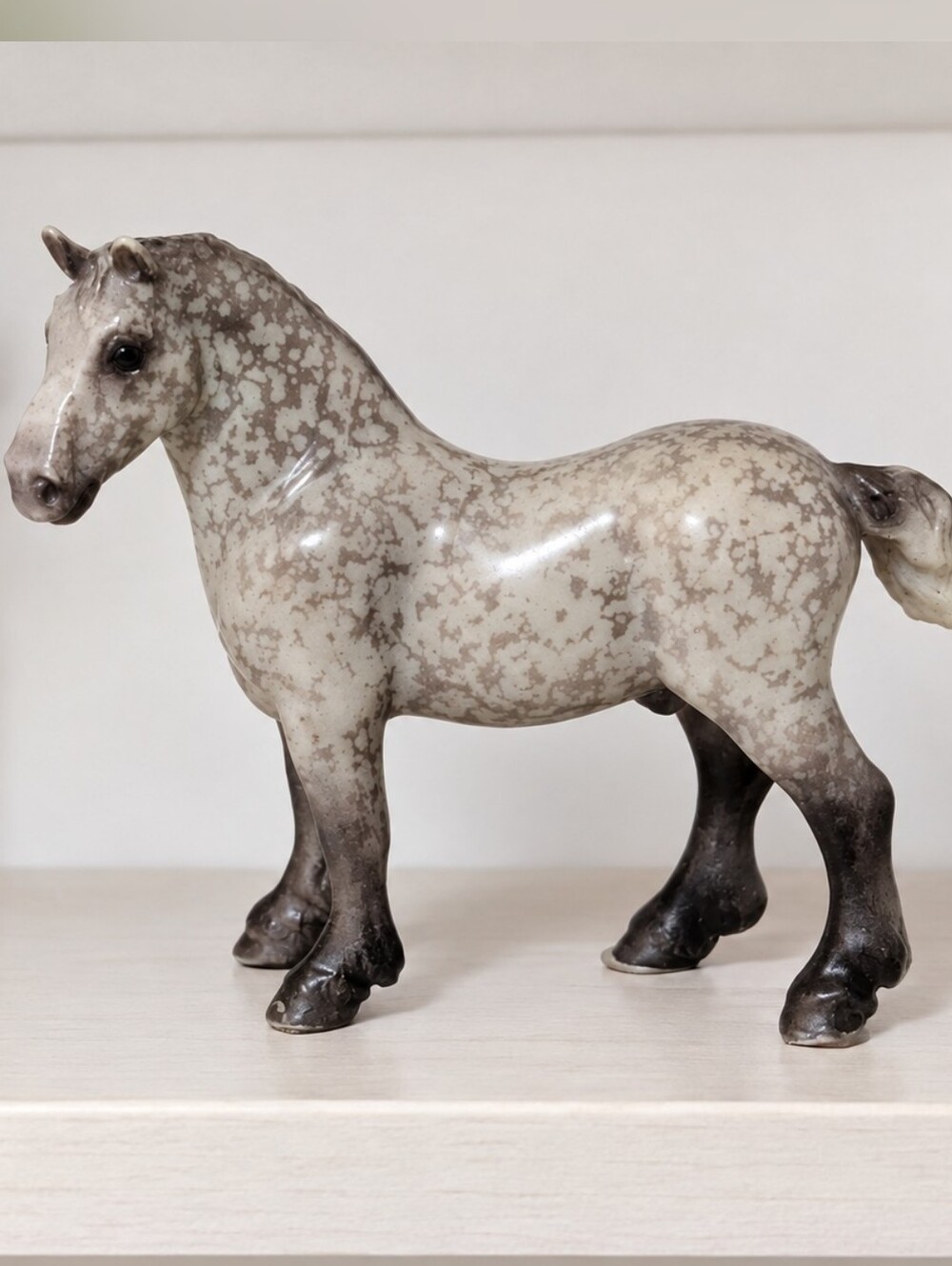 Breyer Stablemate Gray Dapple Draft Horse Model